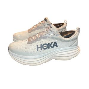 Hoka One One Bondi 8 Gray Running Athletic Shoes Mens Sz 9.5 2E